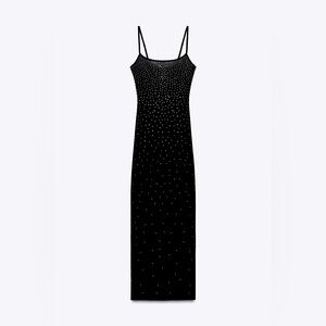 ZARA STRASS POLYAMIDE DRESS
